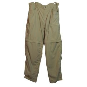 Ex Officio Men's Convertible Pants Insect Repellant Tan Nylon Size 38x32